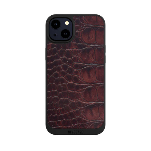 Apple iPhone 14 Plus NIVOpure Kroco Dunkelbraun