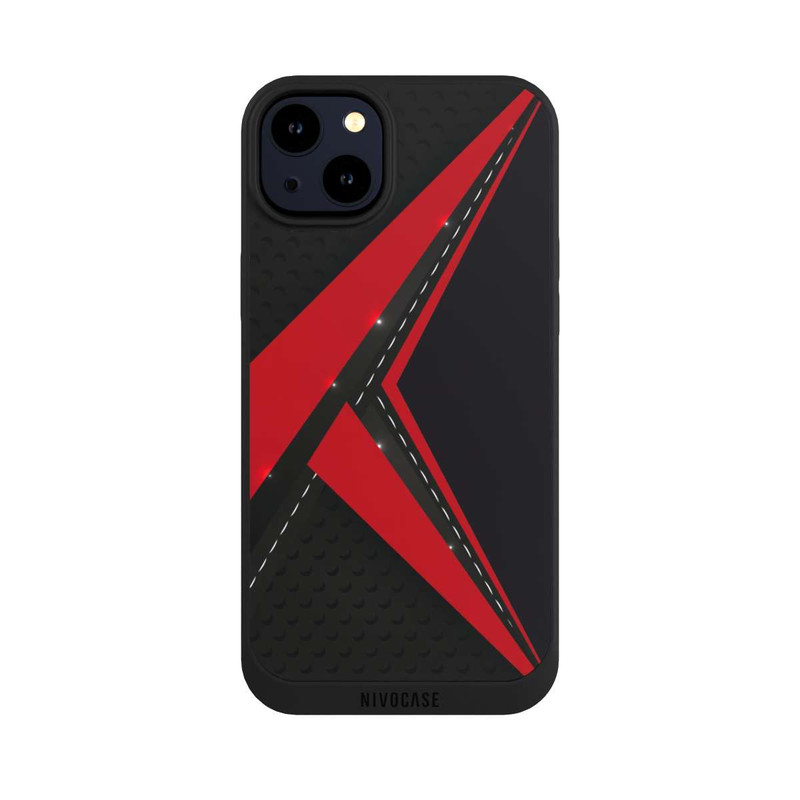 iPhone 14 Plus NIVOpure Carbon for Men - Red