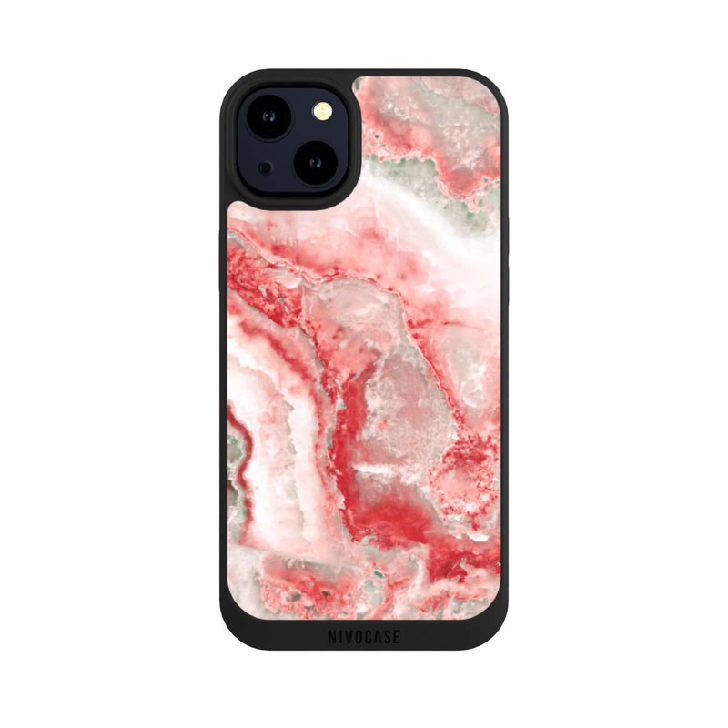 iPhone 14 Plus NIVOpure Red and White Marble