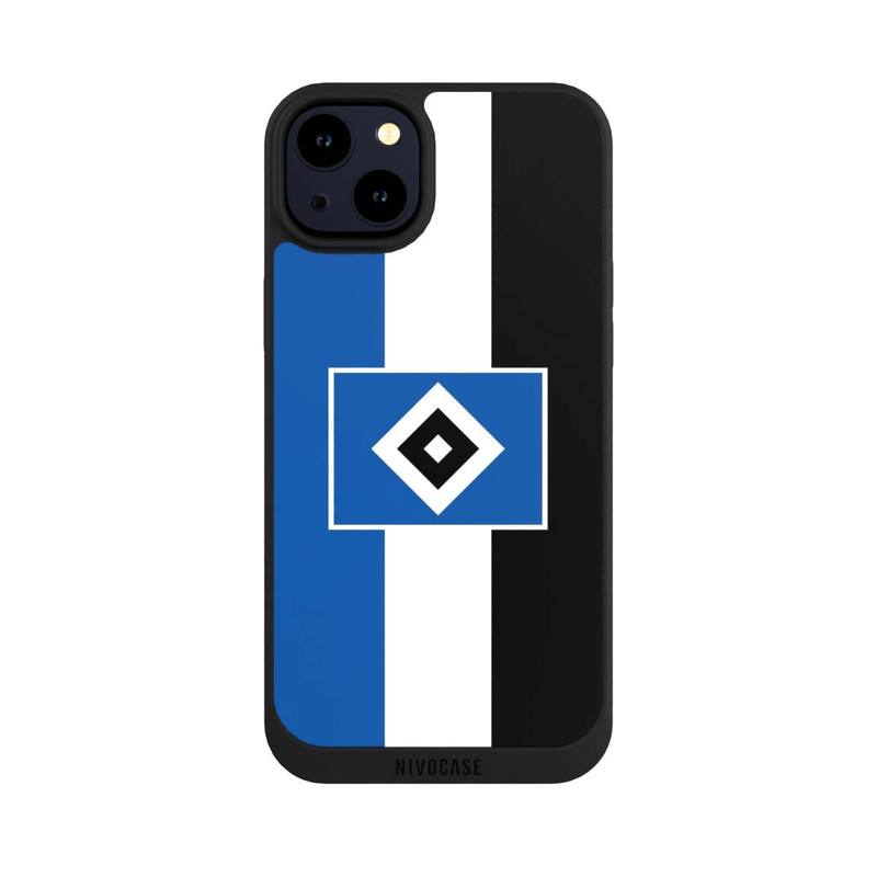 iPhone 14 Plus NIVOpure HSV Streifen - Blau-Weiß-Schwarz