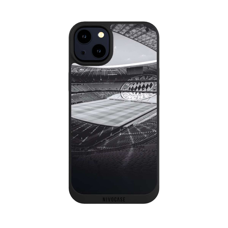 iPhone 14 Plus NIVOpure Stade FC Bayern - Noir Blanc