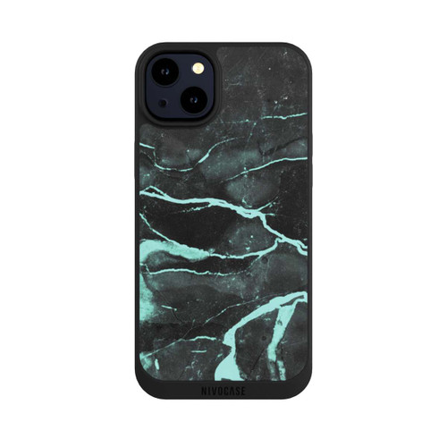 Apple iPhone 14 Plus NIVOpure Grauer und blauer Marmor