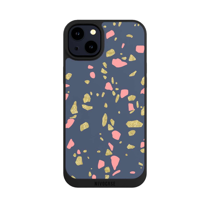 iPhone 14 Plus NIVOpure Terazzo Gold Look