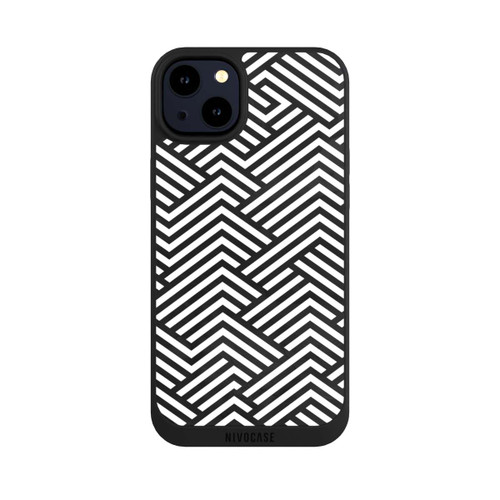 Apple iPhone 14 Plus NIVOpure Schwarz und Weiß ZigZag