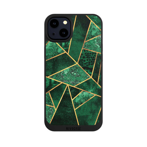 Apple iPhone 14 Plus NIVOpure Deep Emerald Gold Print
