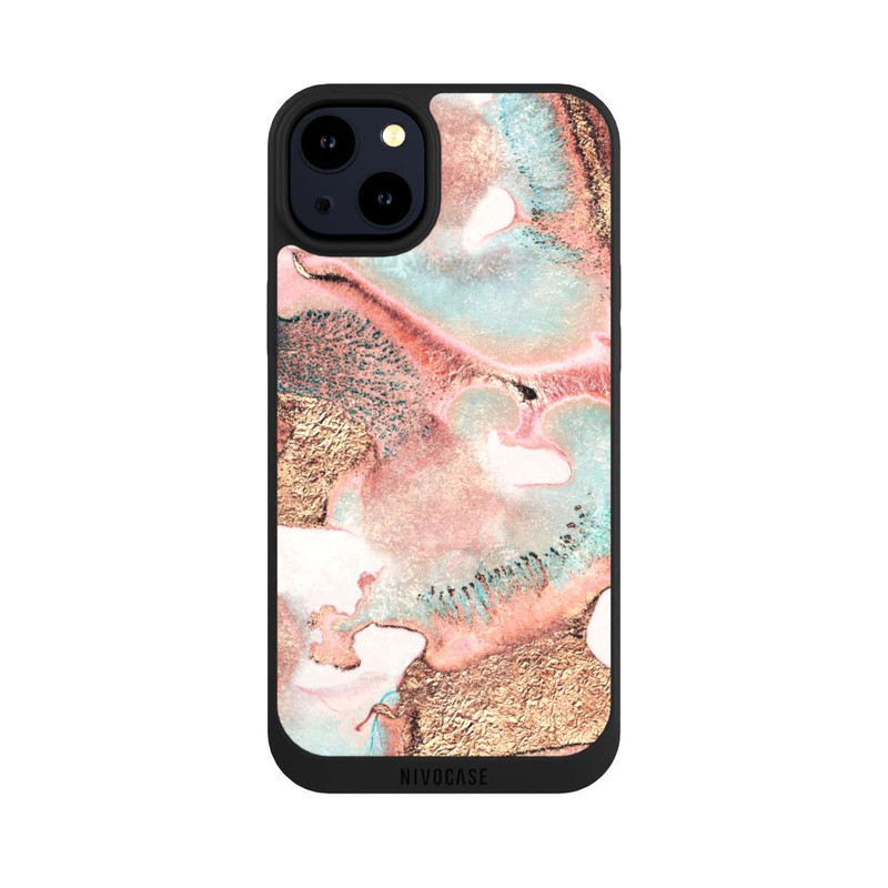 iPhone 14 Plus NIVOpure Hübscher Tintendruck gold