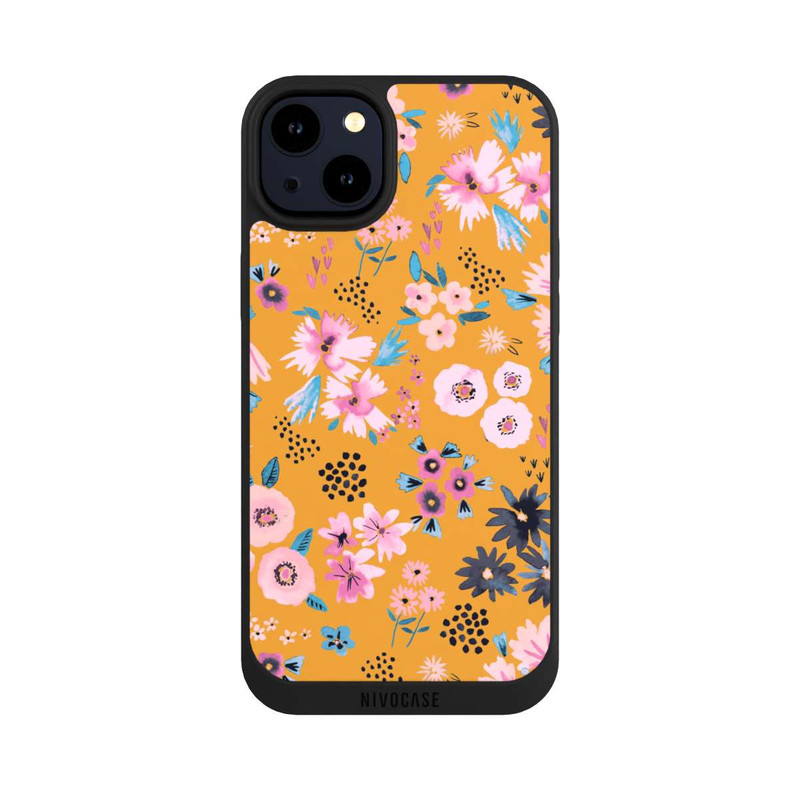 iPhone 14 Plus NIVOpure Kleine Blumen senfgelb