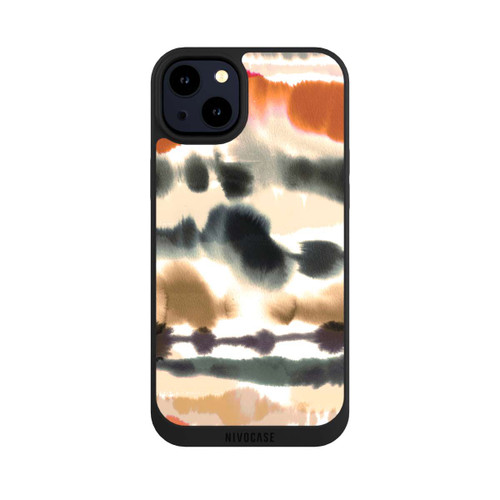 Apple iPhone 14 Plus NIVOpure Weiche nautische Aquarelllinien Orange