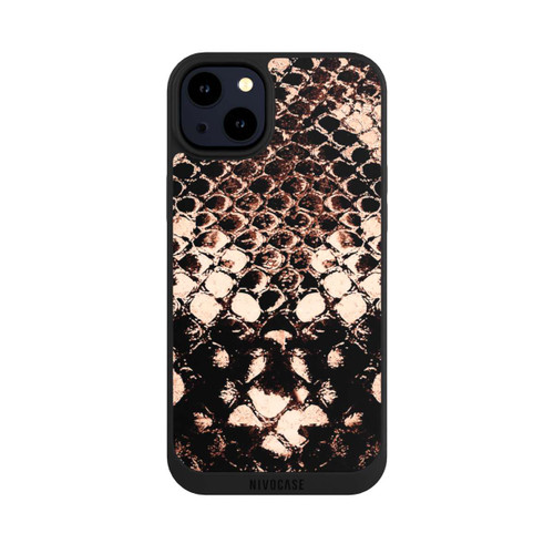 Apple iPhone 14 Plus NIVOpure Rose gold snake print