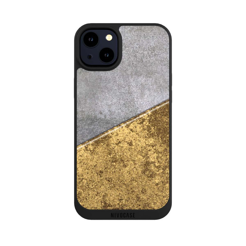 iPhone 14 Plus NIVOpure Concrete and Gold look