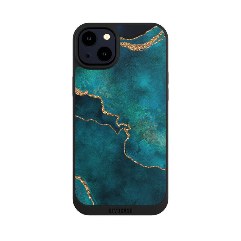 iPhone 14 Plus NIVOpure Edelstein glänzend aquamarin