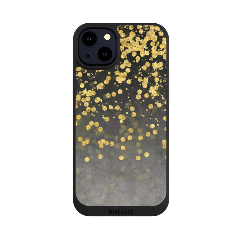 iPhone 14 Plus NIVOpure Pluie glamoureuse dorée