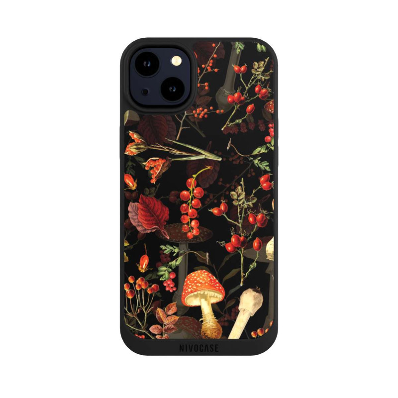 iPhone 14 Plus NIVOpure Mushroom Pattern Black