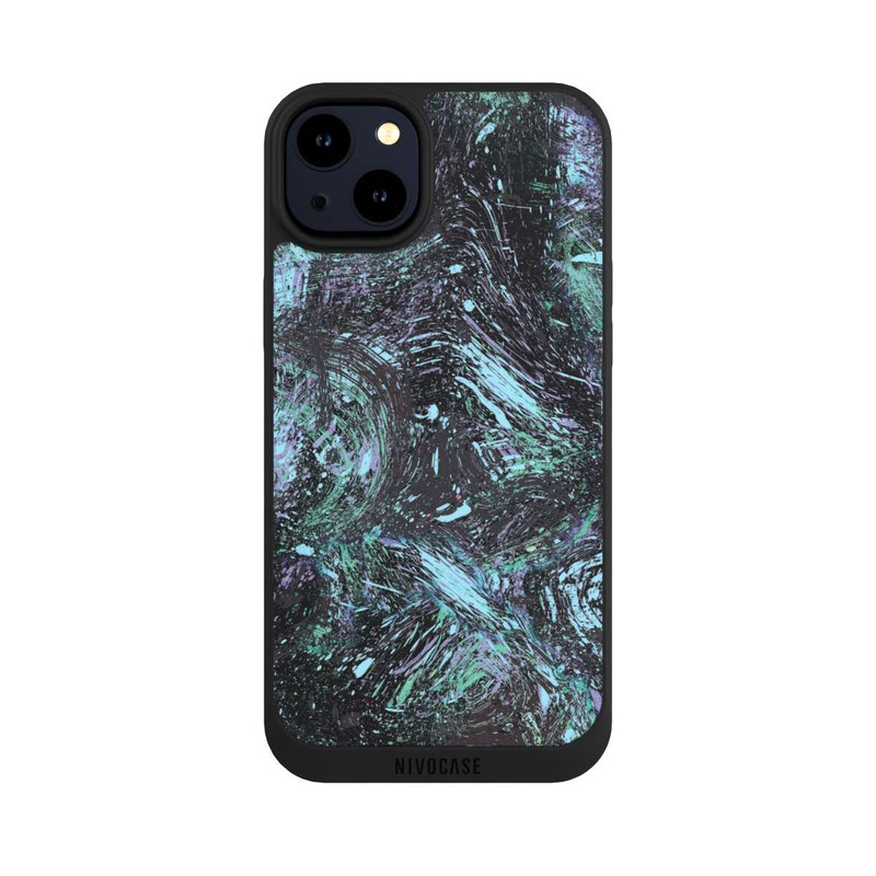 iPhone 14 Plus NIVOpure Abstract Dripping Dust Purple