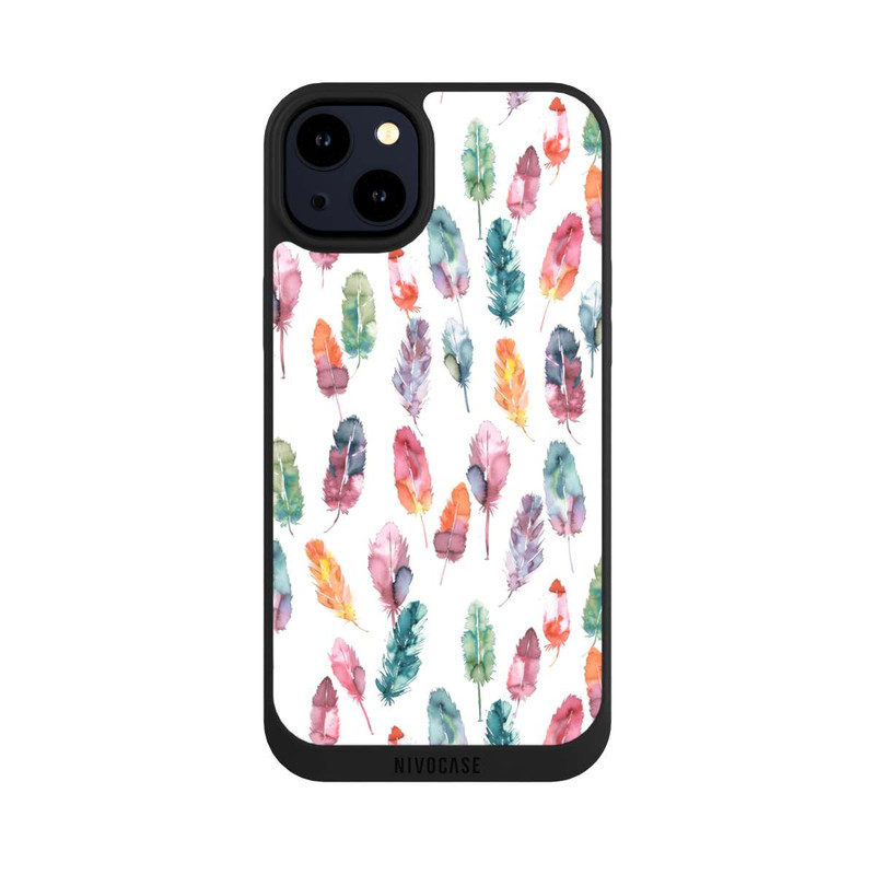iPhone 14 Plus NIVOpure Boho Watercolor Feathers