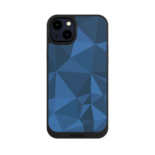 Apple iPhone 14 Plus NIVOpure Polygon Pattern Blue