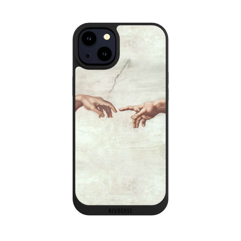 iPhone 14 Plus NIVOpure Die Hände von Gott und Adam von Michelangelo Buonarroti