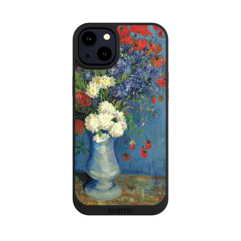 iPhone 14 Plus NIVOpure Stillleben Vase mit Kornblumen und Mohnblumen von Vincent Van Gogh