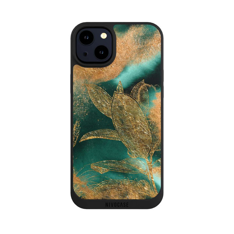 iPhone 14 Plus NIVOpure Gold und Grün Natur