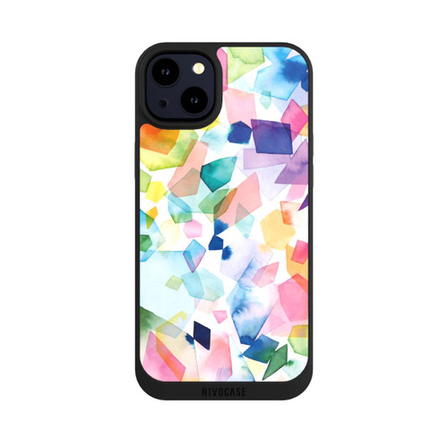 Apple iPhone 14 Plus NIVOpure Bunte Aquarelledelsteine ​​und Diamanten