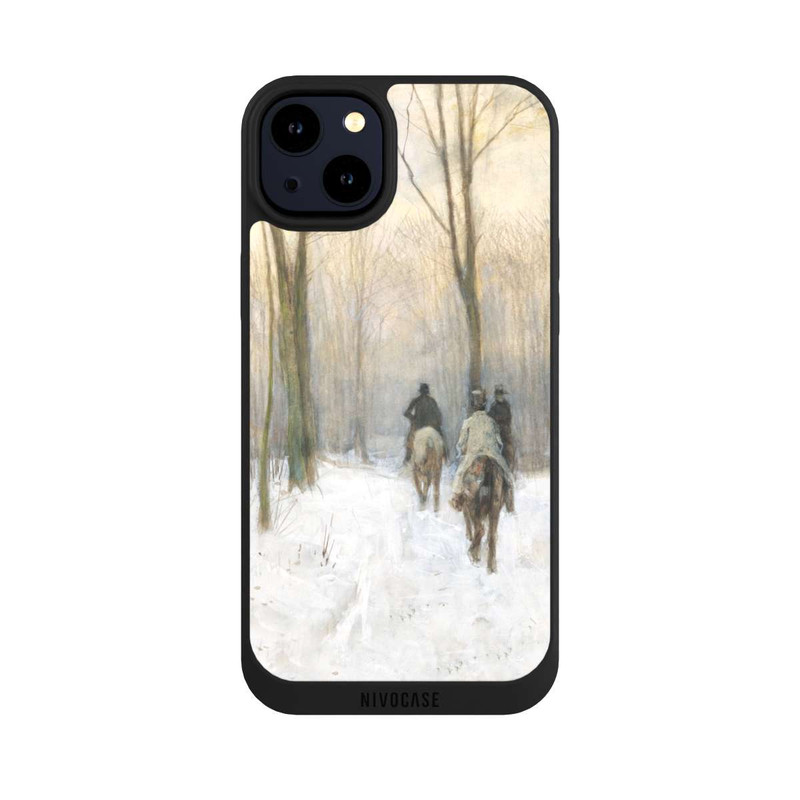 iPhone 14 Plus NIVOpure Riders in the Snow in the Haagse Bos