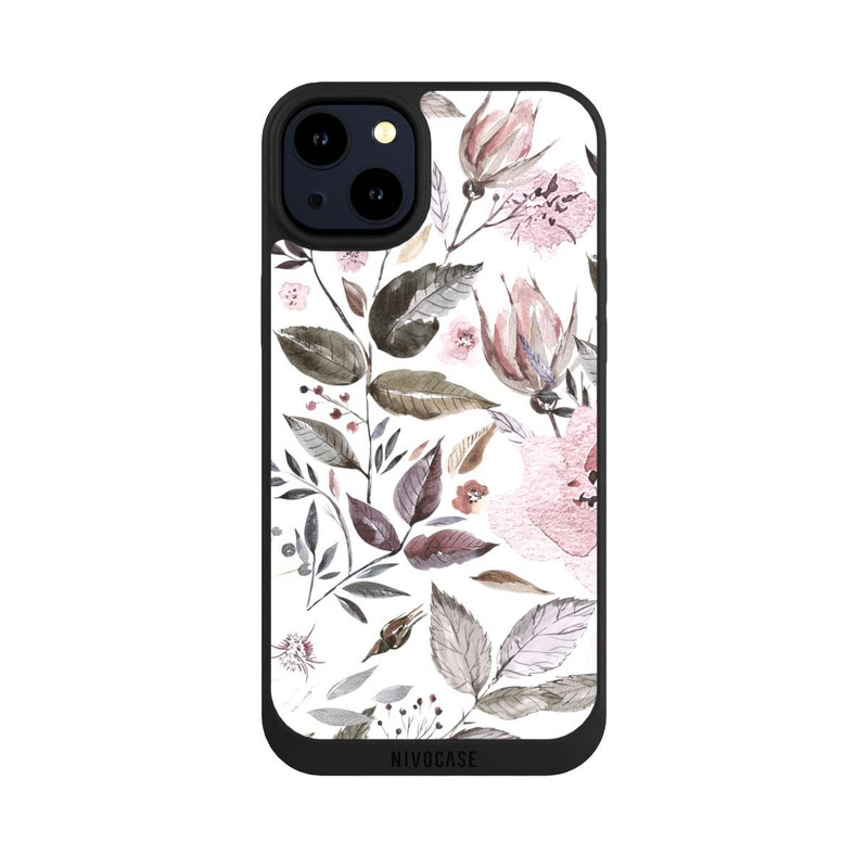 iPhone 14 Plus NIVOpure Aquarelle Brown Rose Flowers