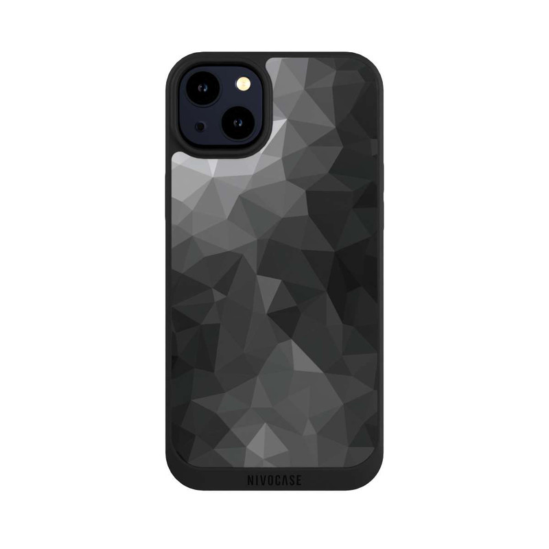 iPhone 14 Plus NIVOpure Polygonal Mosaic black/white