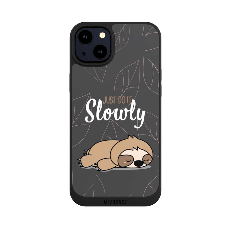 iPhone 14 Plus NIVOpure Just Do It Slowly Sloth Grey