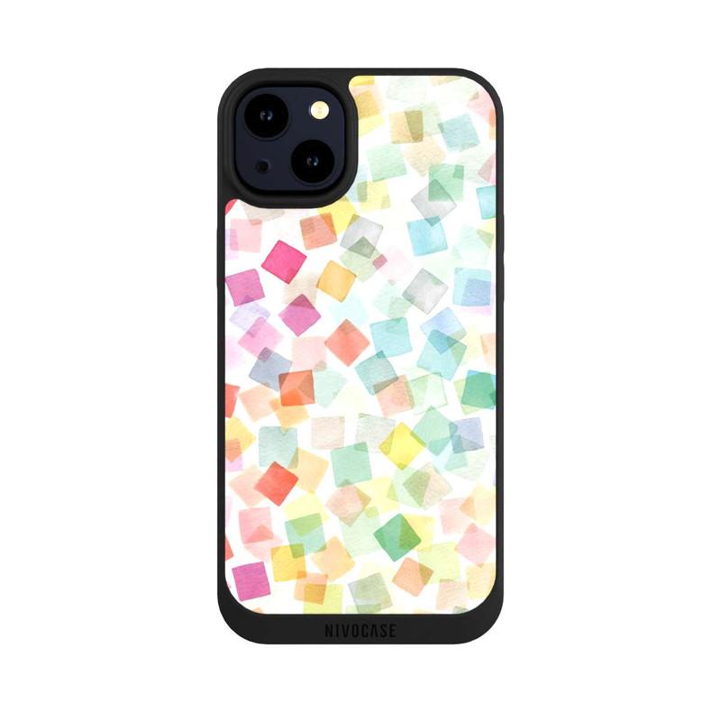 iPhone 14 Plus NIVOpure Confetti Geometric Plaids Rainbow
