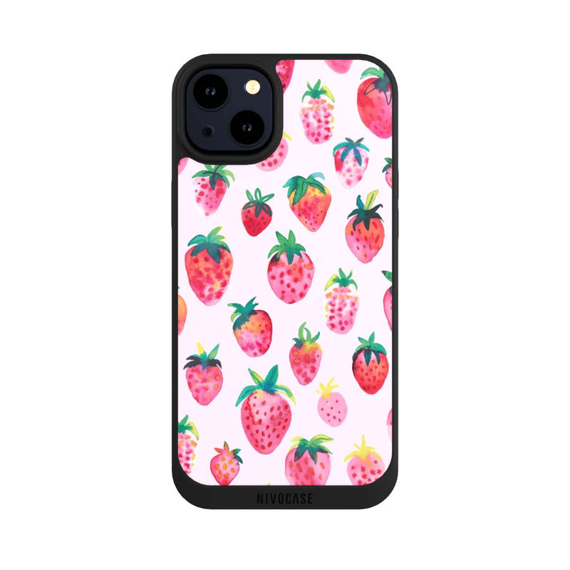 iPhone 14 Plus NIVOpure Aquarell Erdbeeren