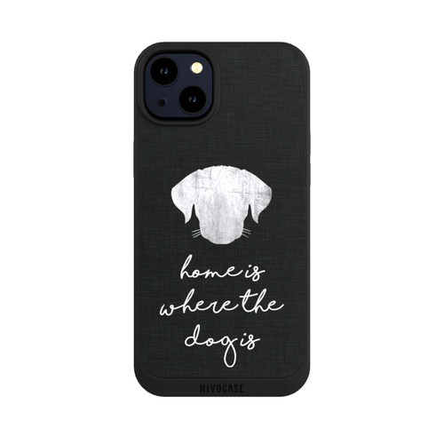 Apple iPhone 14 Plus NIVOpure Home Is Where The Dog Is - White on Black