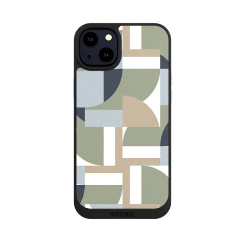 Apple iPhone 14 Plus NIVOpure Futuristische Bauhaus Polygone Beige