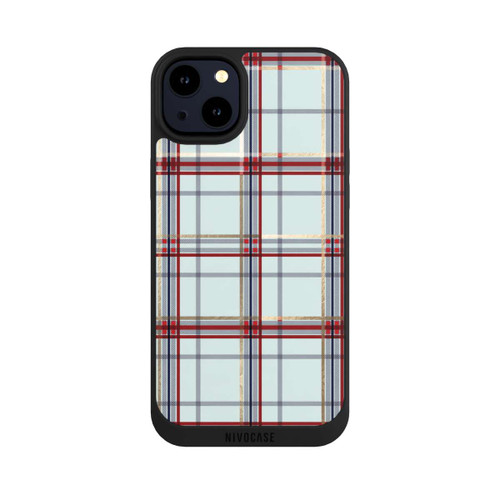 Apple iPhone 14 Plus NIVOpure Tartan Blau