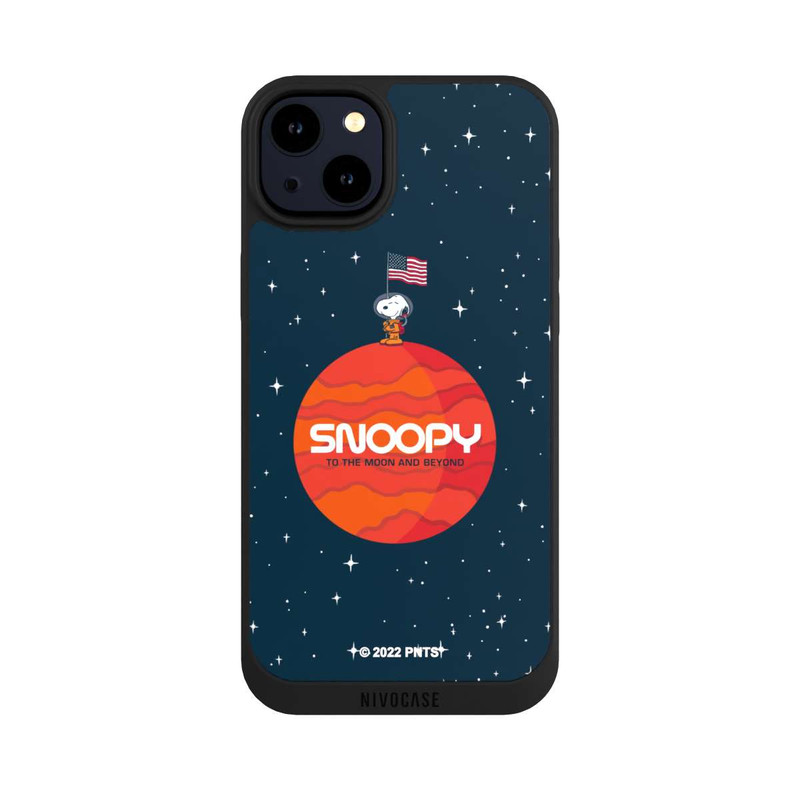 iPhone 14 Plus NIVOpure Snoopy Weltraumreisender Orange