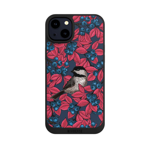 Apple iPhone 14 Plus NIVOpure Blueberries And Birds On Navy