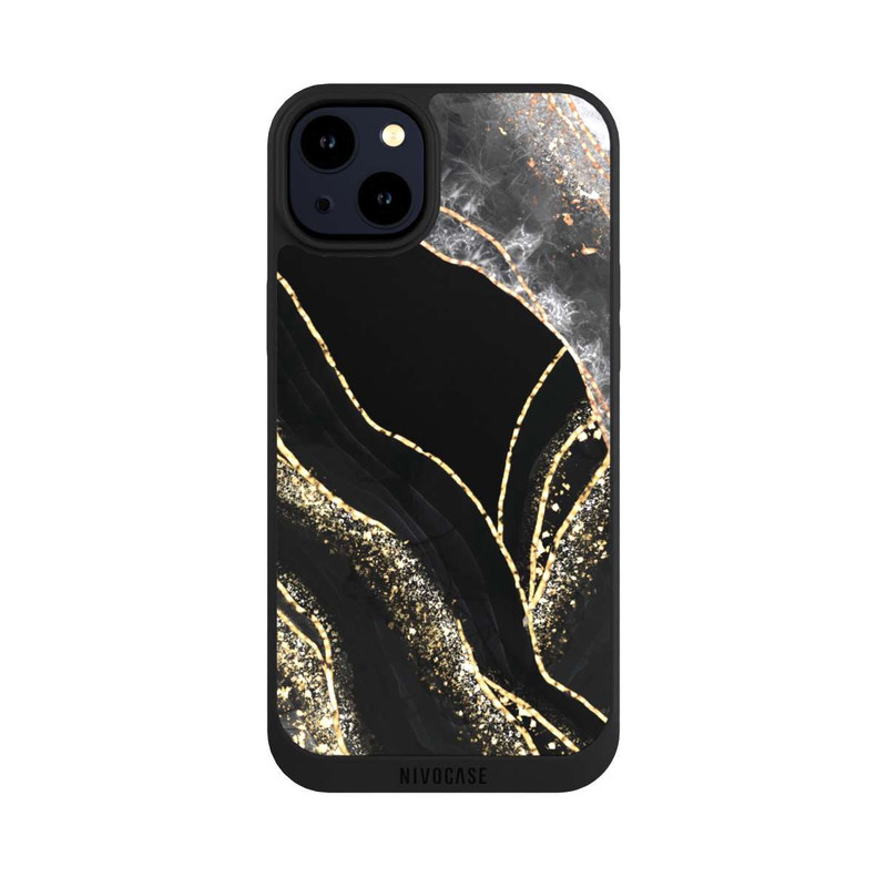 iPhone 14 Plus NIVOpure Dark Marble Gold