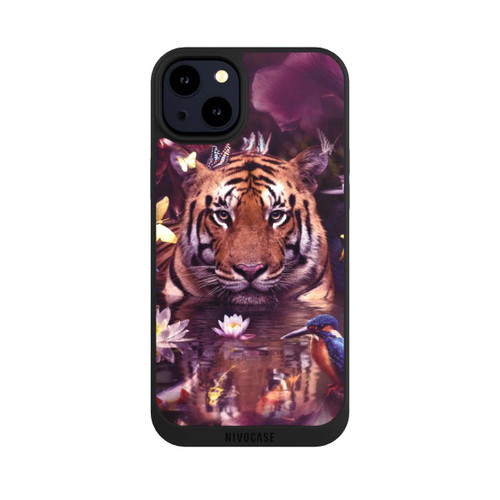 Apple iPhone 14 Plus NIVOpure Tiger Blumenrahmen