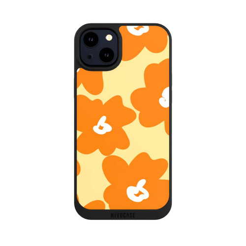 Apple iPhone 14 Plus NIVOpure Retro Blumenmuster Päivi Gelb Orange