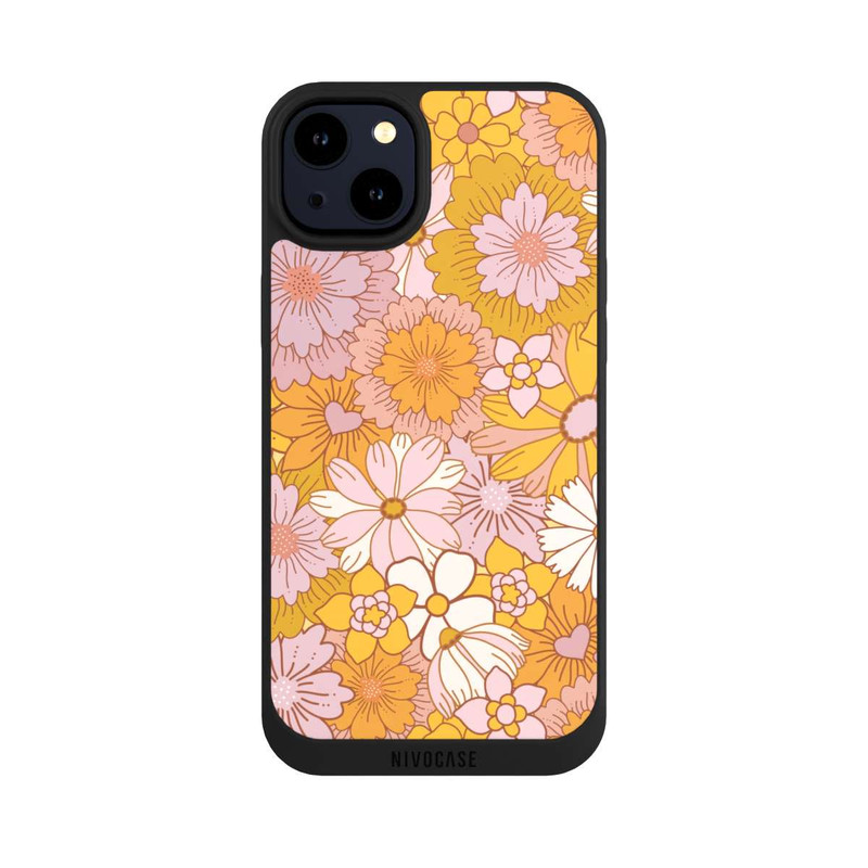 iPhone 14 Plus NIVOpure Retro Flower Walpaper Yellow