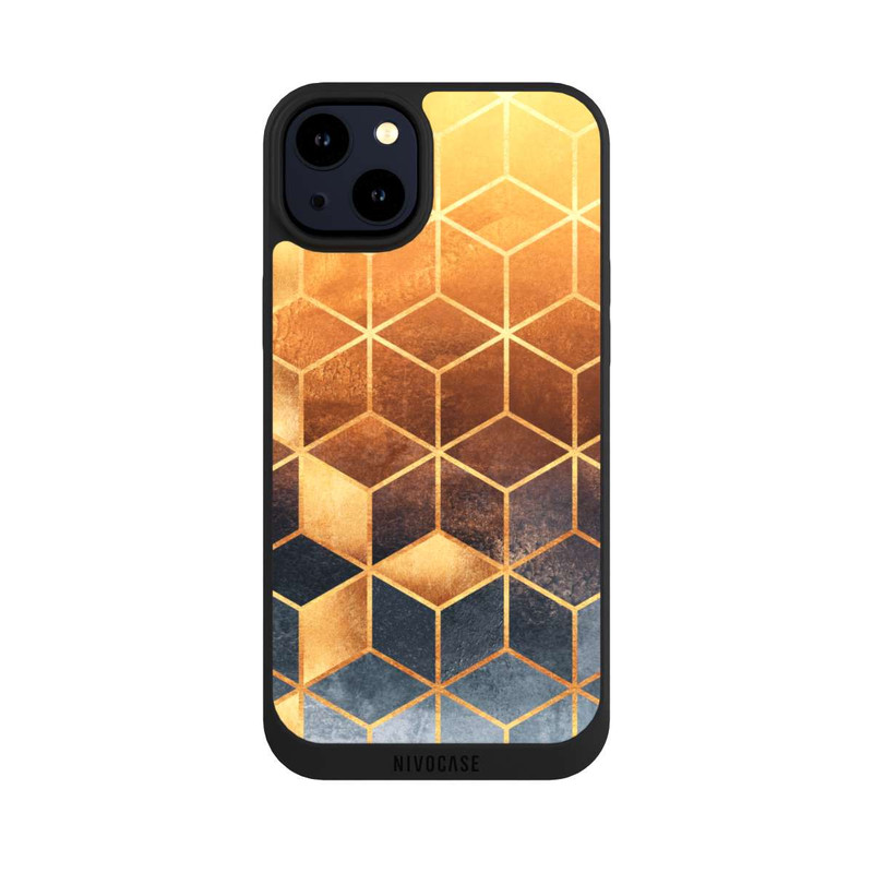 iPhone 14 Plus NIVOpure Cubes Dorés
