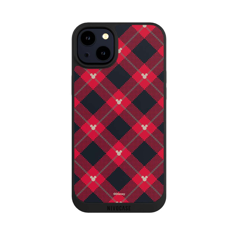 iPhone 14 Plus NIVOpure Mickey Weihnachtsmuster Rot