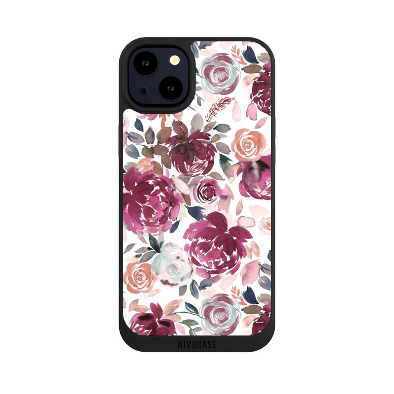 iPhone 14 Plus NIVOpure Autumn Peonies and roses Pink