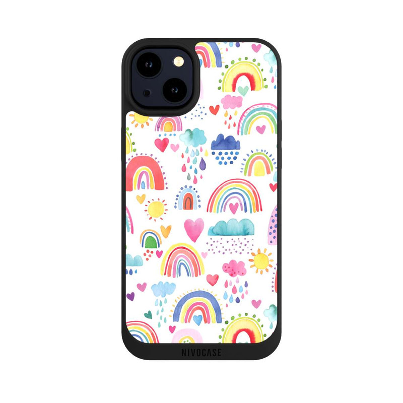iPhone 14 Plus NIVOpure Lovely Rainbows Multi Rouge