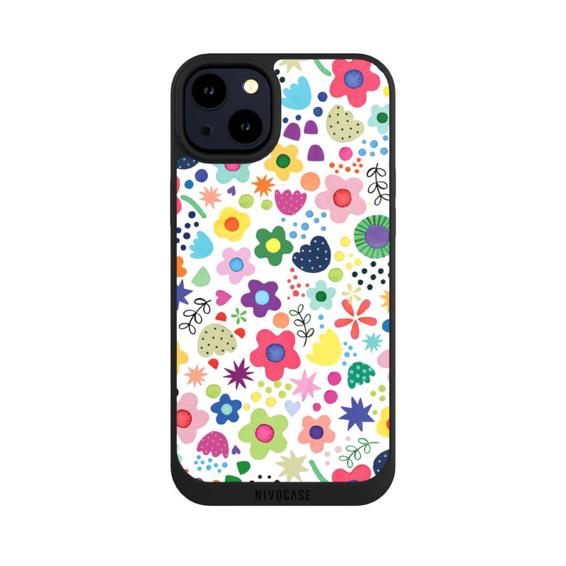 iPhone 14 Plus NIVOpure Fleurs psychédéliques colorées