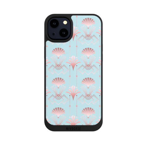 Apple iPhone 14 Plus NIVOpure Art Deco Rose Gold Elegance Blue
