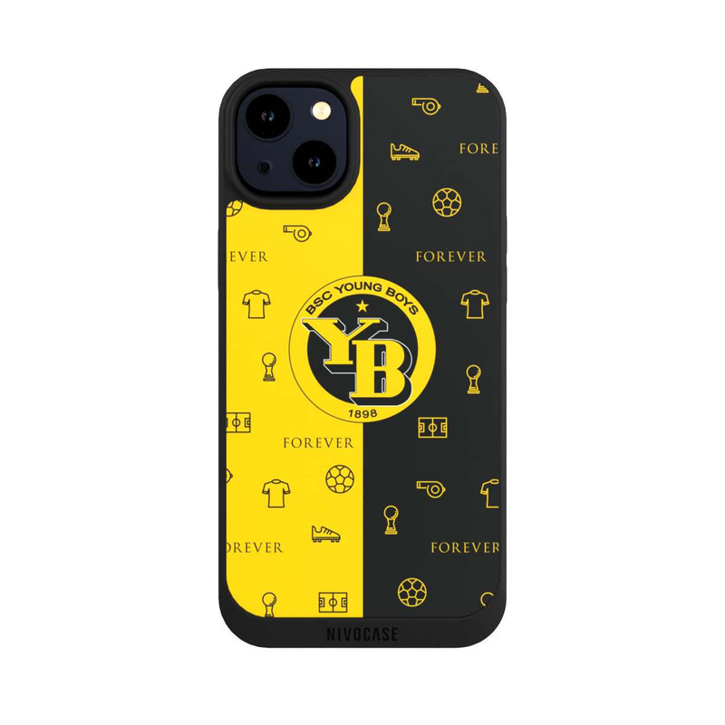 iPhone 14 Plus NIVOpure BSC YB Gelb Schwarz Muster