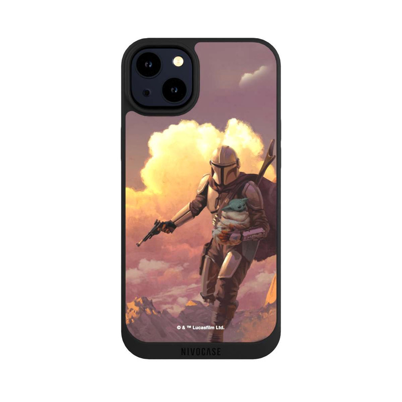 iPhone 14 Plus NIVOpure Der Mandalorianer und Grogu Sonnenguntergang Wolken