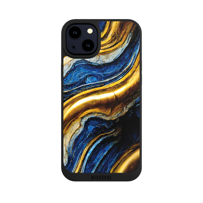 iPhone 14 Plus NIVOpure Royal Blue And Gold Look Structure