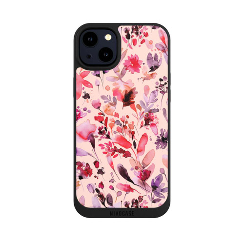 Apple iPhone 14 Plus NIVOpure Künstlerische Blumen Viva Magenta