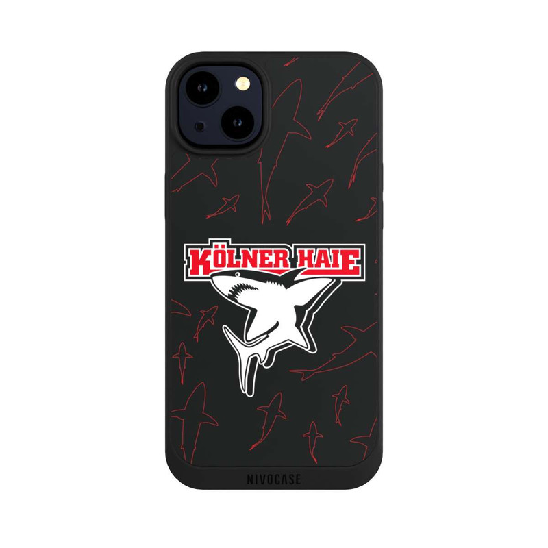 iPhone 14 Plus NIVOpure Haie Muster Rot